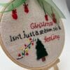 Embroidered Hoop Art - Christmas Feeling